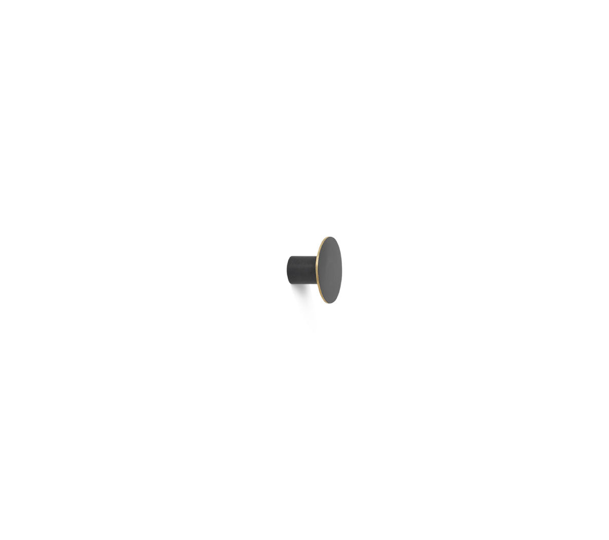 Ferm Living - Black brass hook -small - Taninihome.com