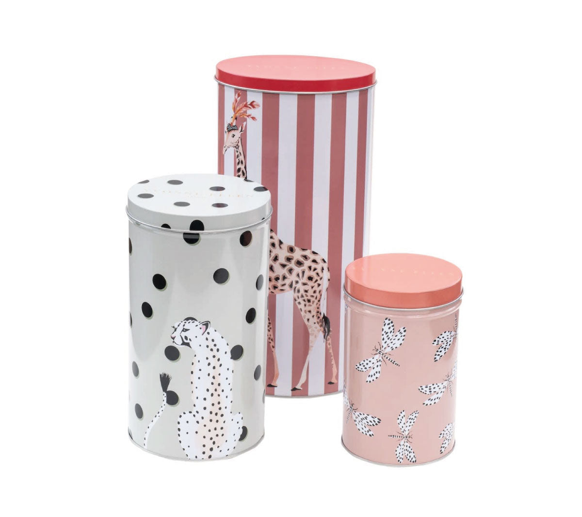 Yvonne Ellen - Storage canister tins - set of 3 - Taninihome.com