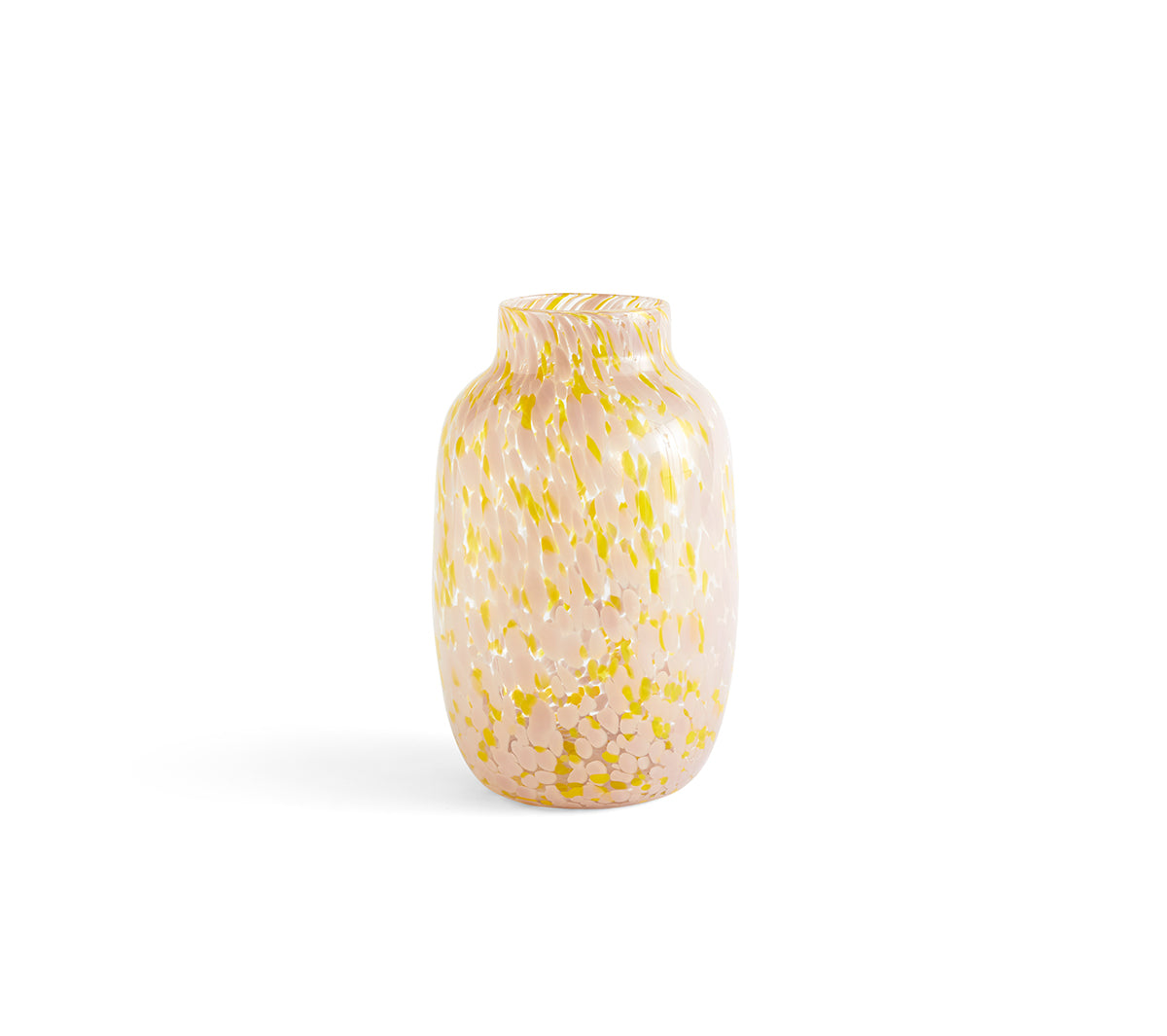Hay - Splash Vase Round L Light pink and yellow - Taninihome.com