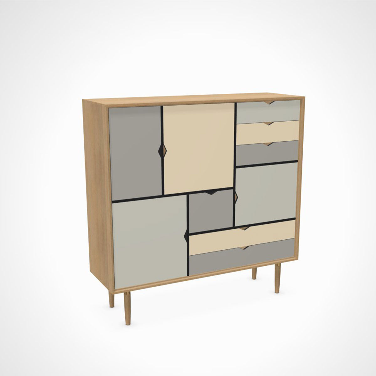 Andersen - S3 Storage unit oak - Taninihome.com