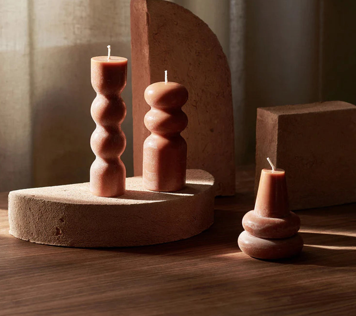 Ferm Living - Torno Candles - Amber - Taninihome.com