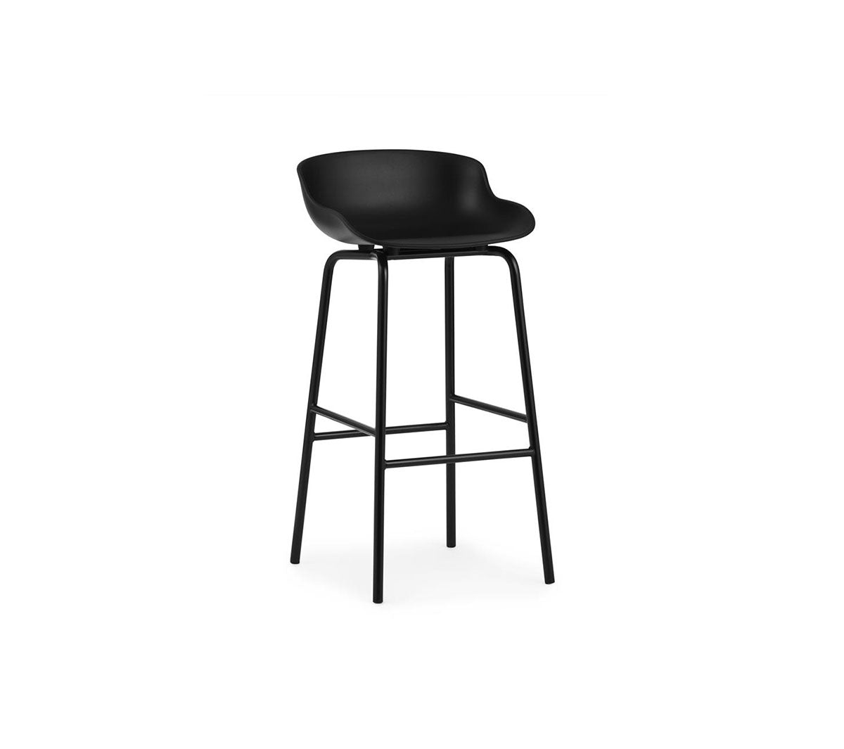 Normann Copenhagen - Hyg Barstool 75 Nero - Taninihome.com