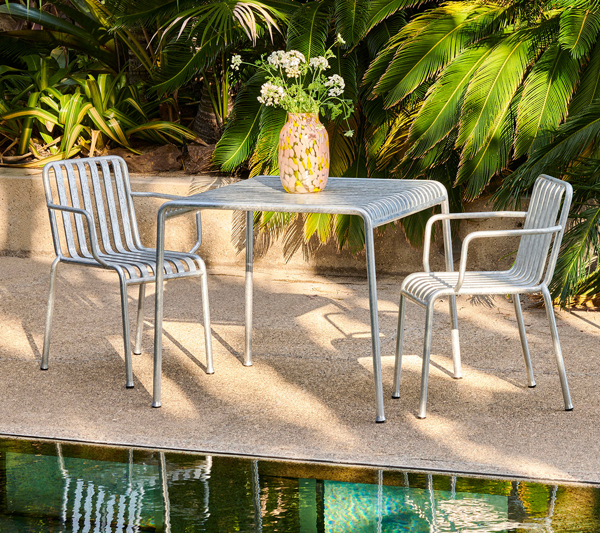 Hay - Splash Vase Round L Light pink and yellow - Taninihome.com