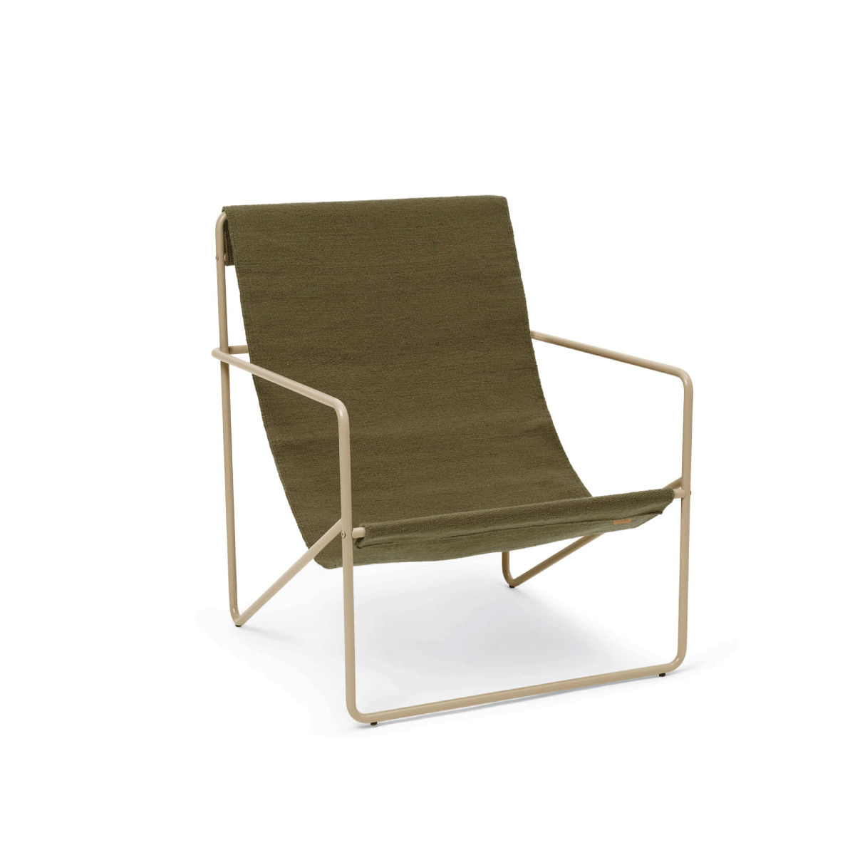 Ferm Living - Desert Lounge Chair Verde Scuro Beige - Taninihome.com