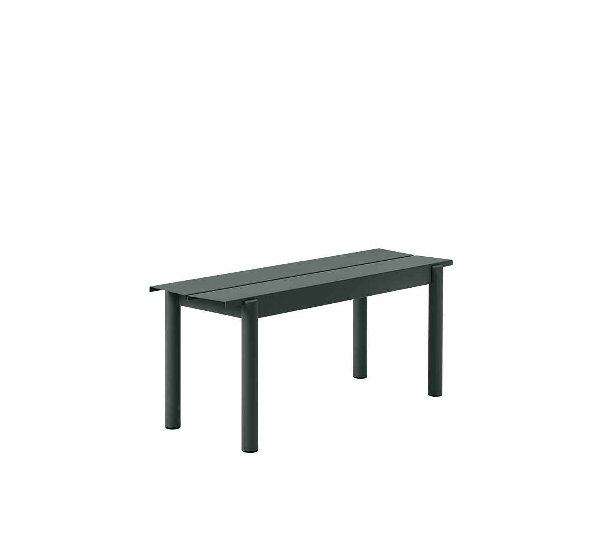 Muuto - Linear Steel Bench 110 dark green - Taninihome.com