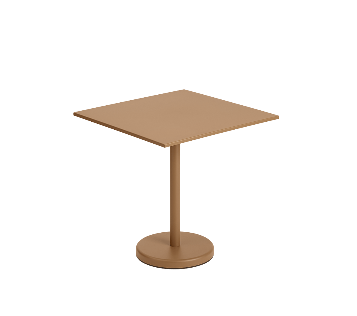 Muuto - Linear Steel Café Table burnt orange - Taninihome.com