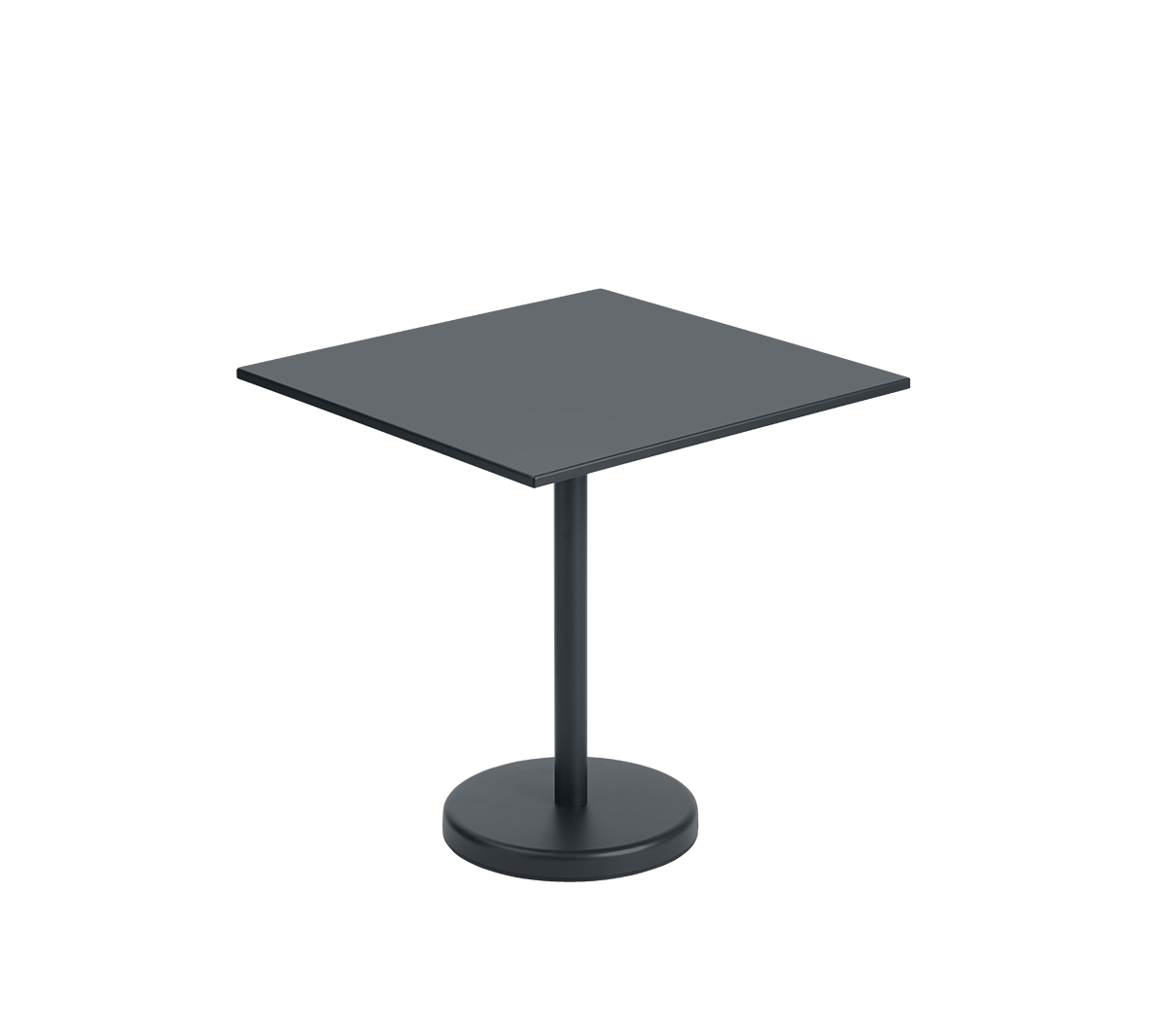 Muuto - Linear Steel Café Table anthracite black - Taninihome.com