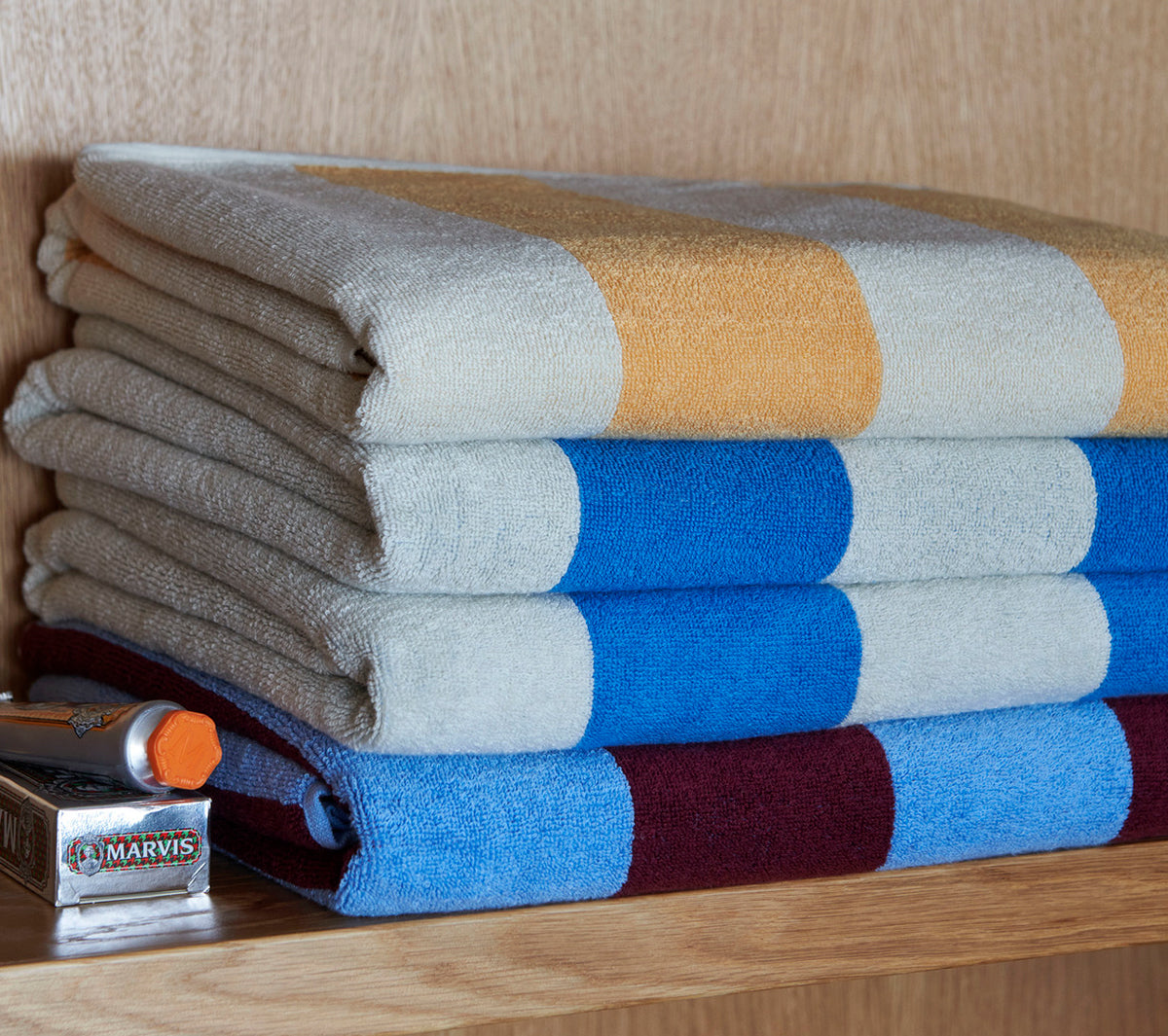 Hay - Frotté Stripe yellow - Taninihome.com