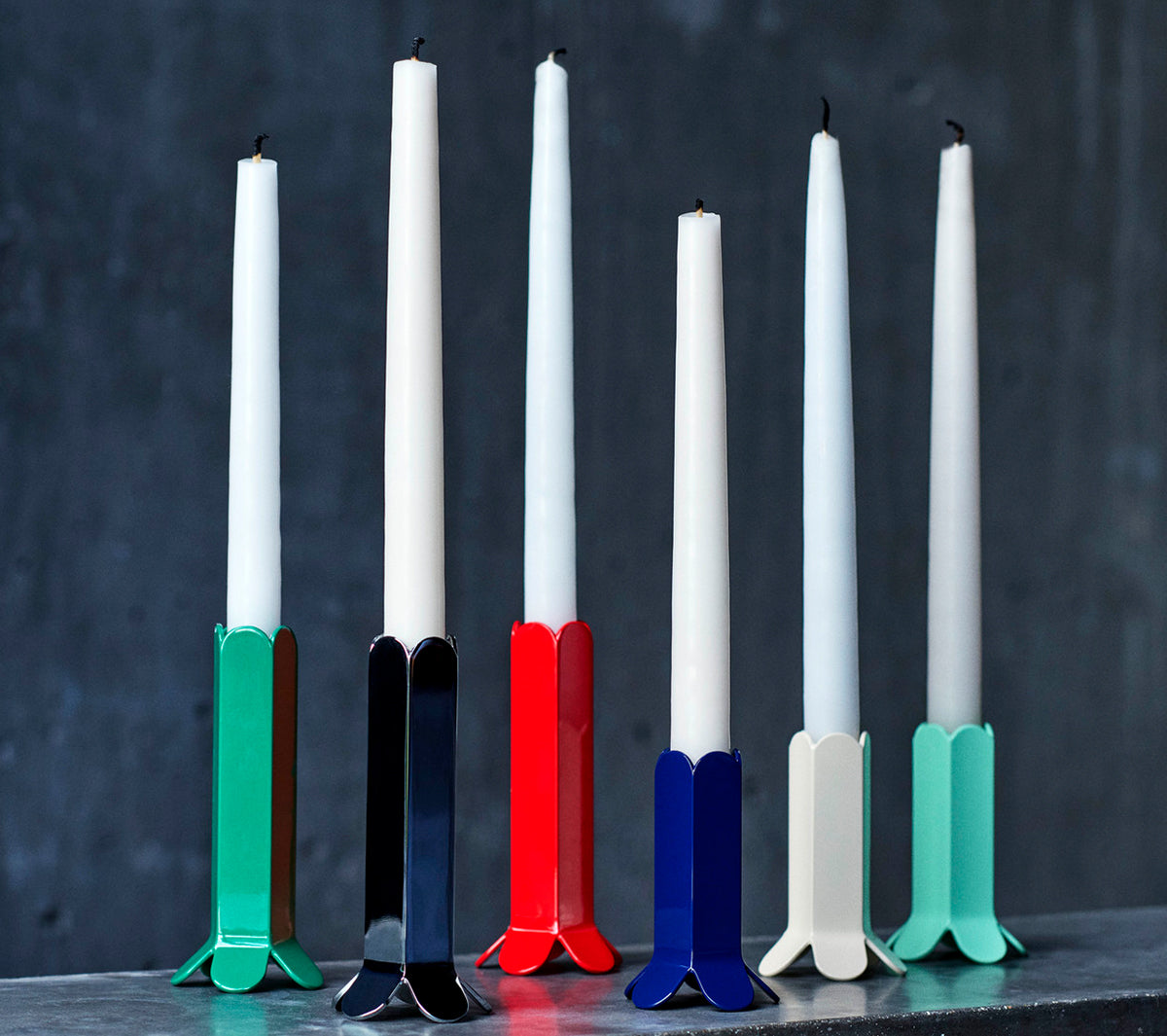 Hay - Arcs Candleholder Large red - Taninihome.com