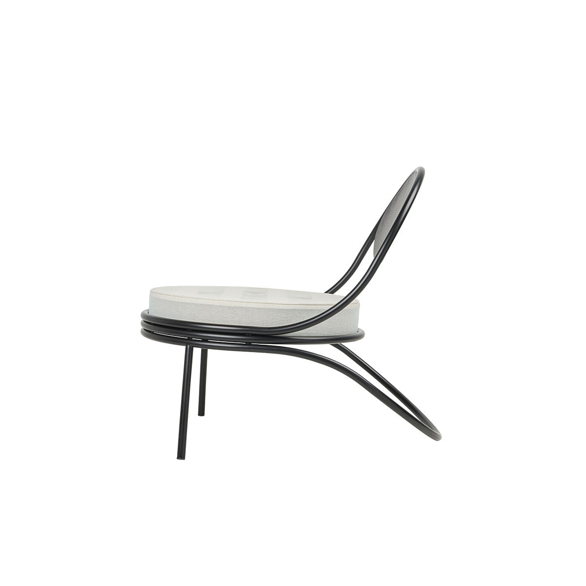 Gubi - Copacabana Lounge Chair Nero - Taninihome.com