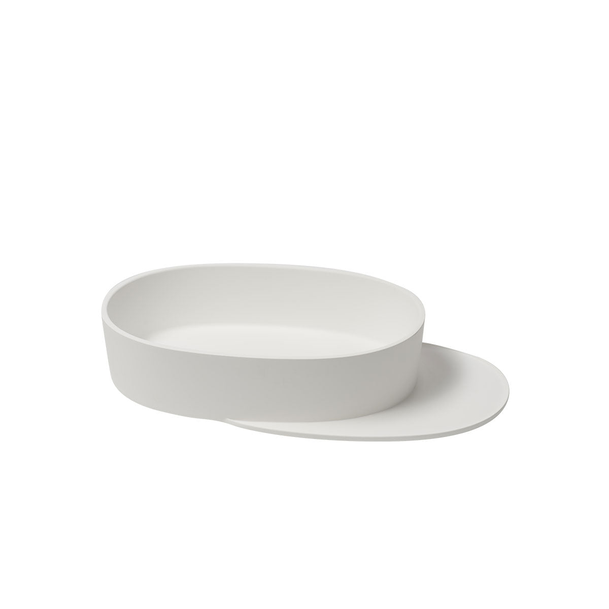 Ex.t - Plateau lavabo ovale con mensola - Taninihome.com