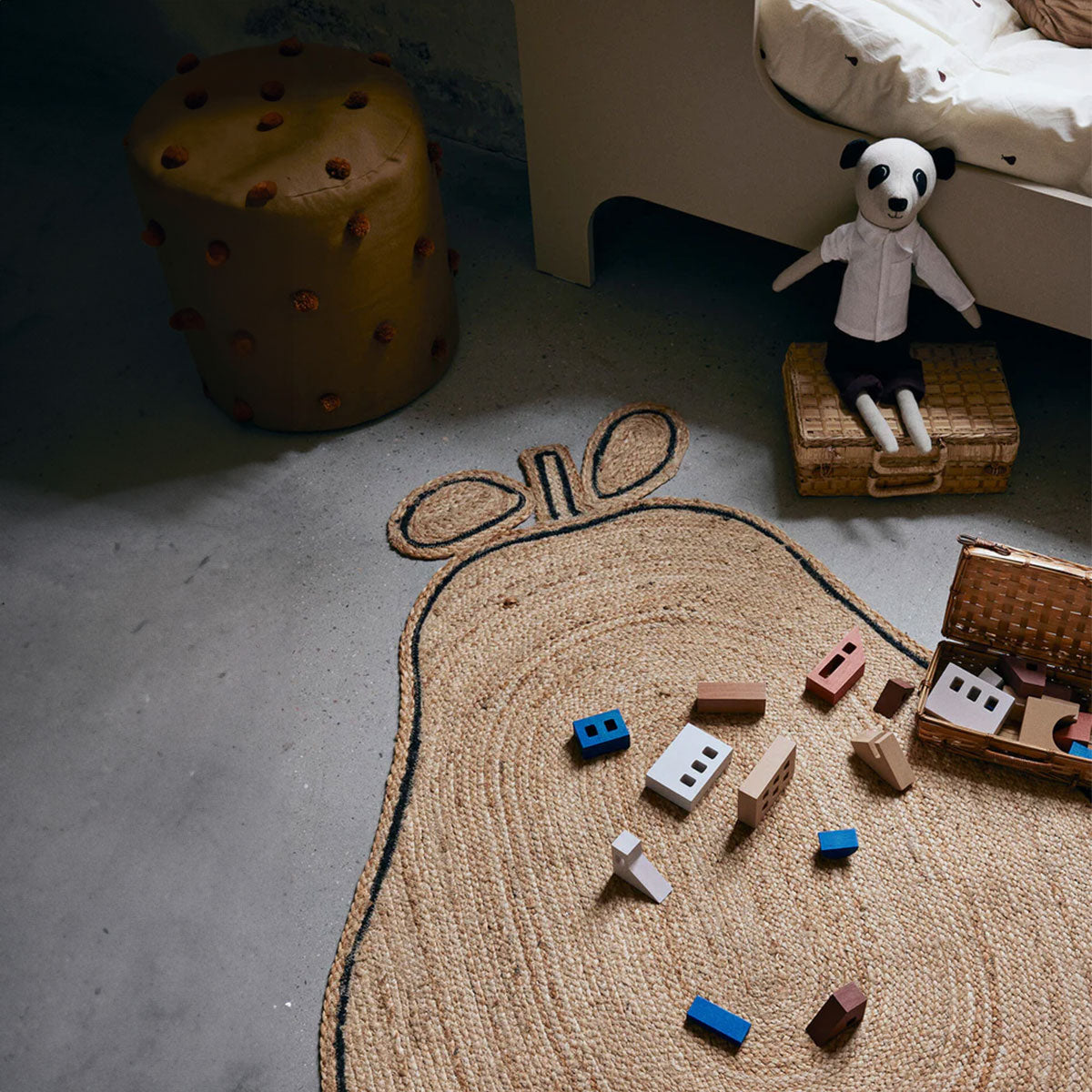 Ferm Living - Pear braided jute rug - Taninihome.com