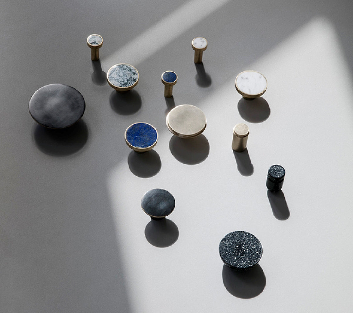 Ferm Living - Brass/marble large hook - Taninihome.com