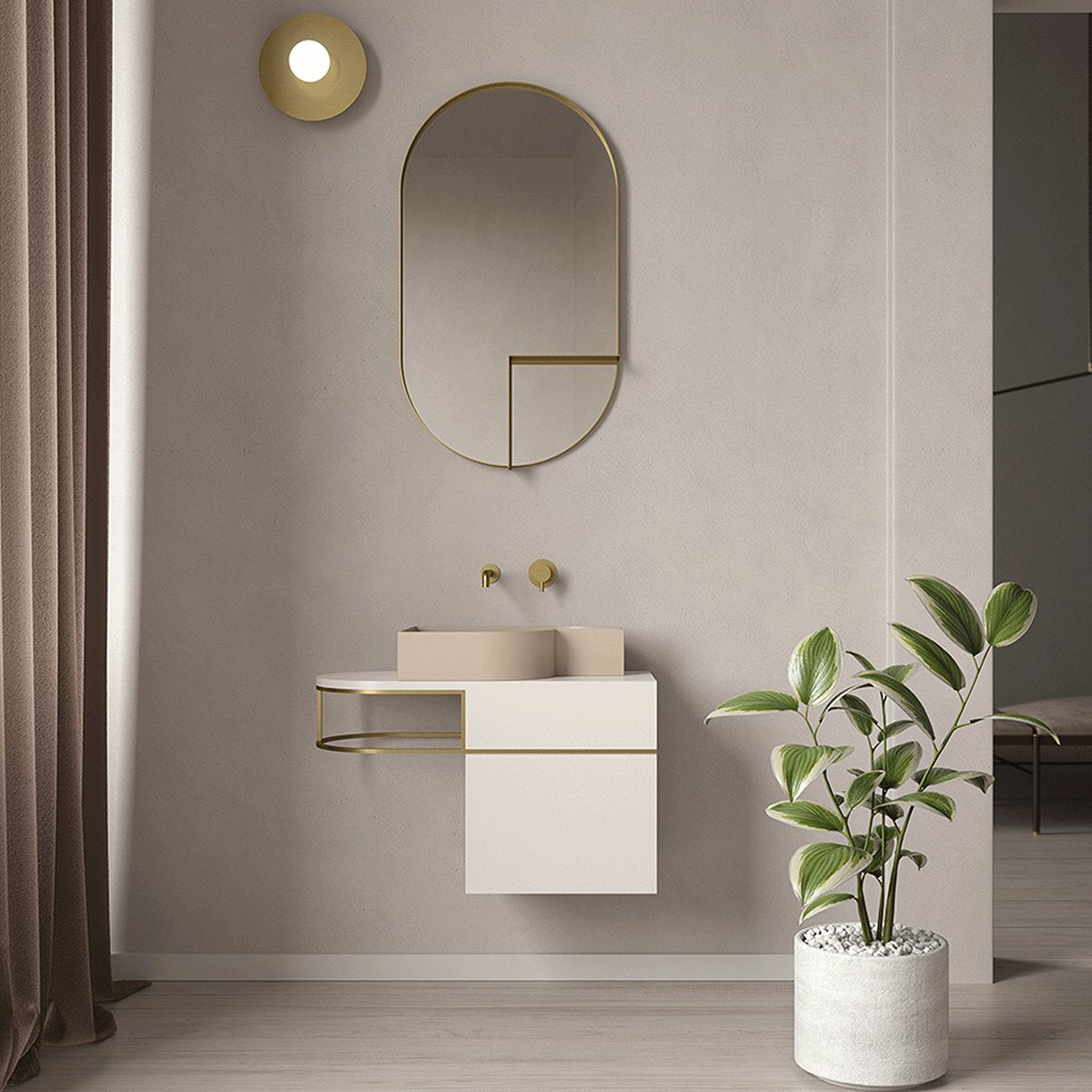 Ex.t - Nouveau Shelf Mirror - Taninihome.com