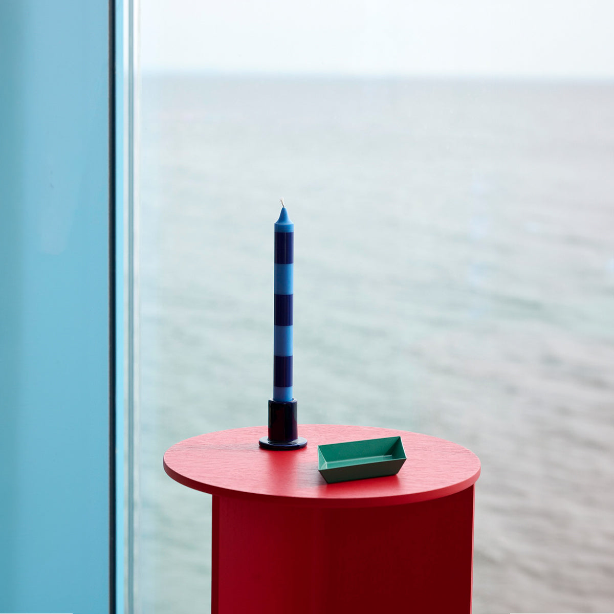 Hay - Tube Candleholder Small midnight blue - Taninihome.com