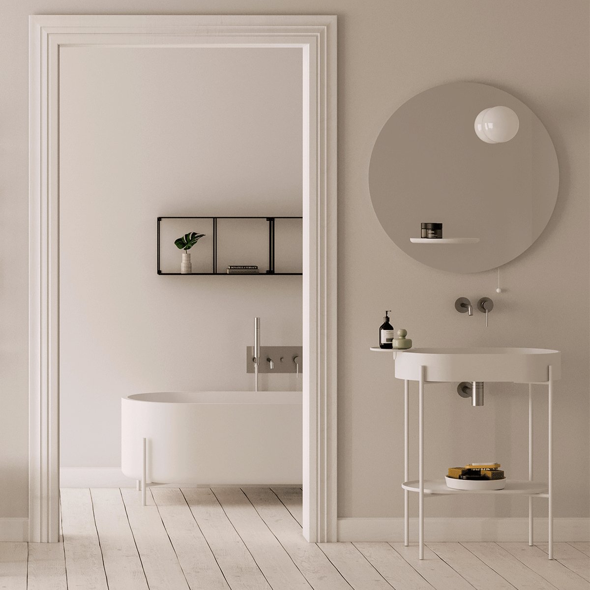 Ex.t - Stand Oval console - Taninihome.com