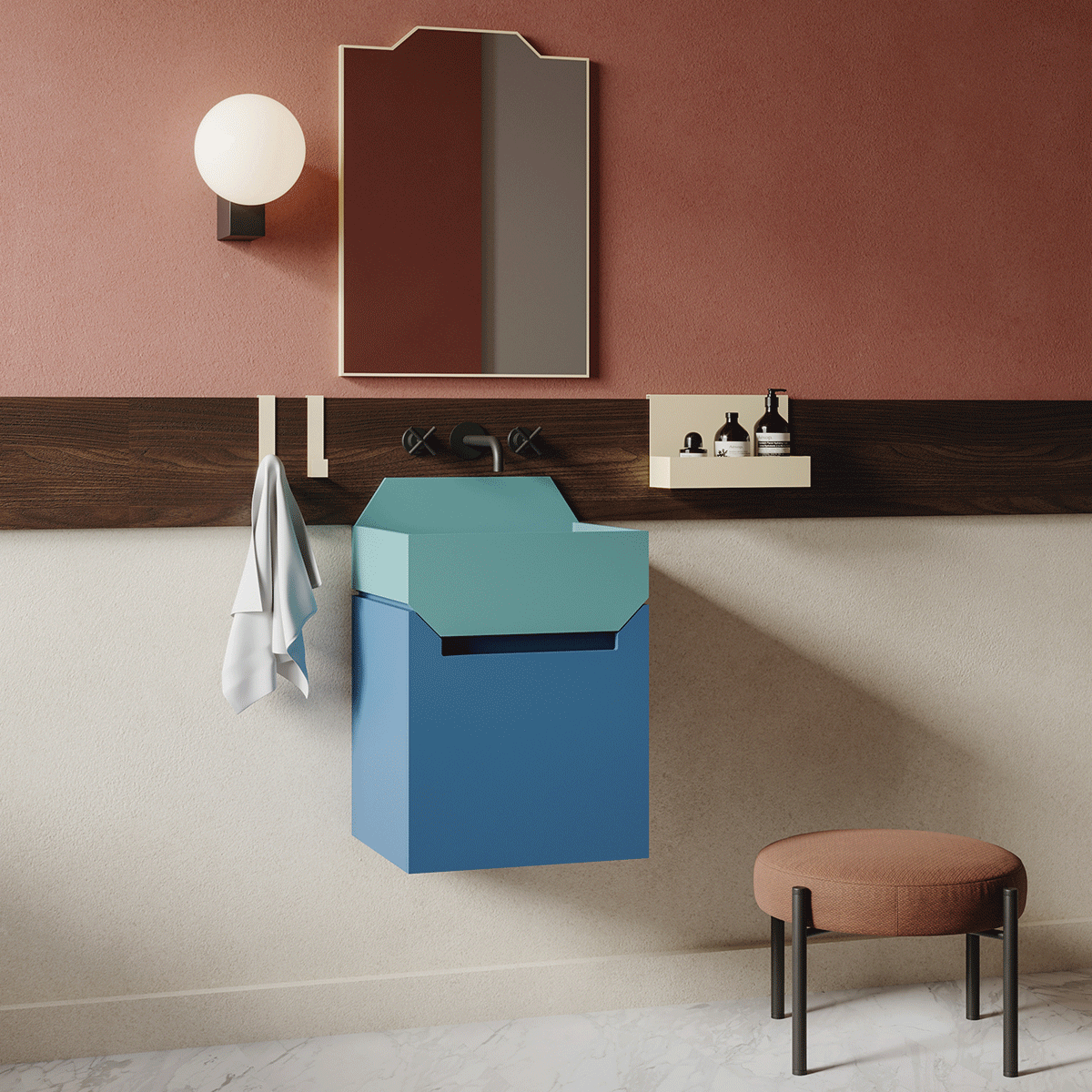 Ex.t - Frieze specchio con cornice in legno - Taninihome.com