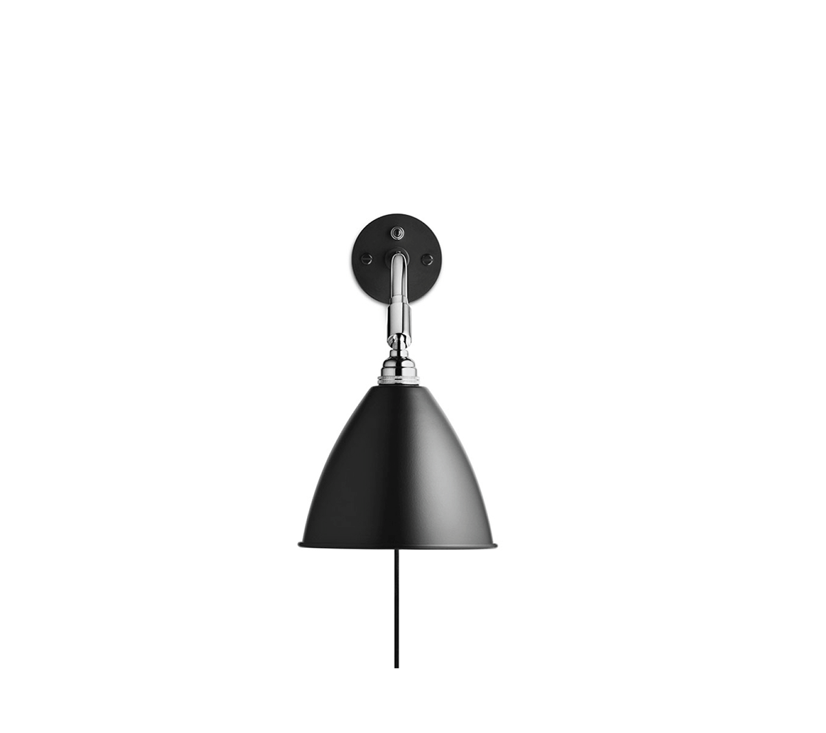 Gubi - BL7 Wall Lamp Nero-Cromo - Taninihome.com
