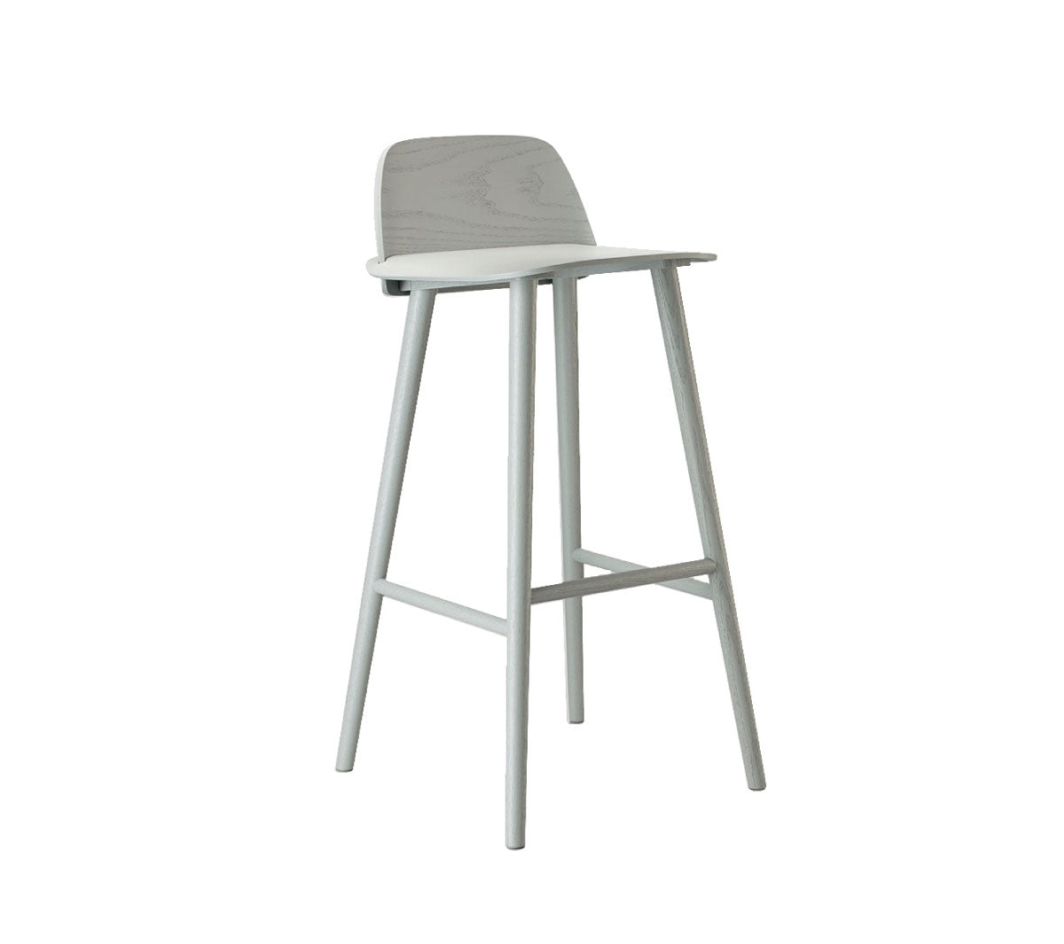Muuto - Nerd Bar Stool grey - Taninihome.com