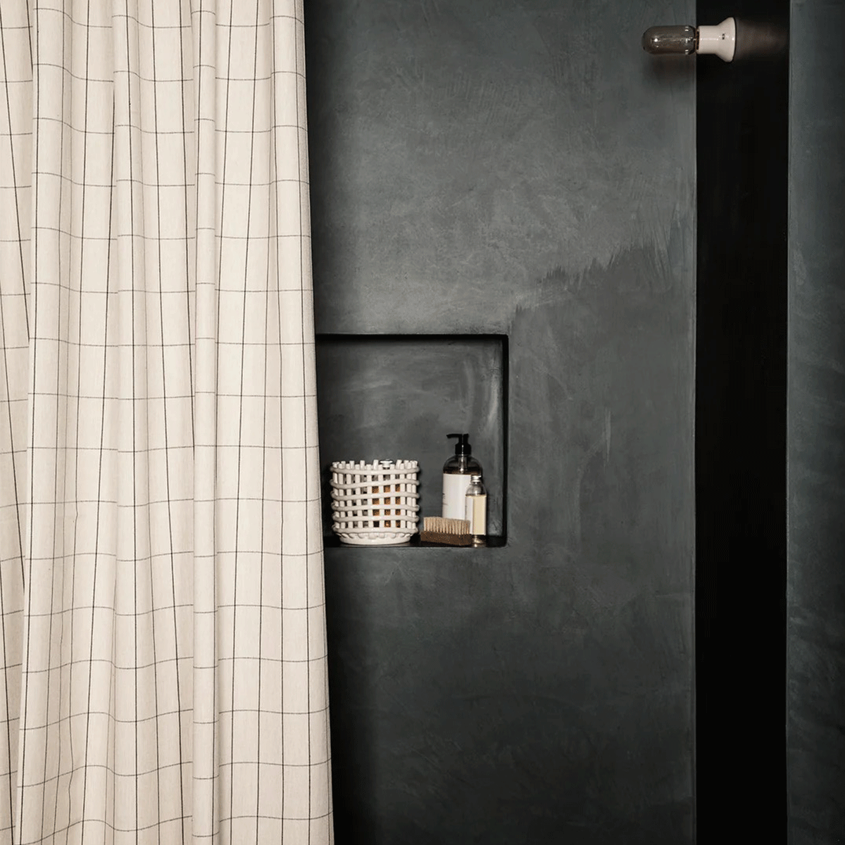 Ferm Living - Chambray Shower Curtain - Taninihome.com