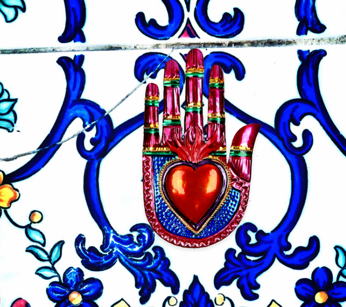 Pink Pampas - Sacred Heart Vintage Hand - Taninihome.com