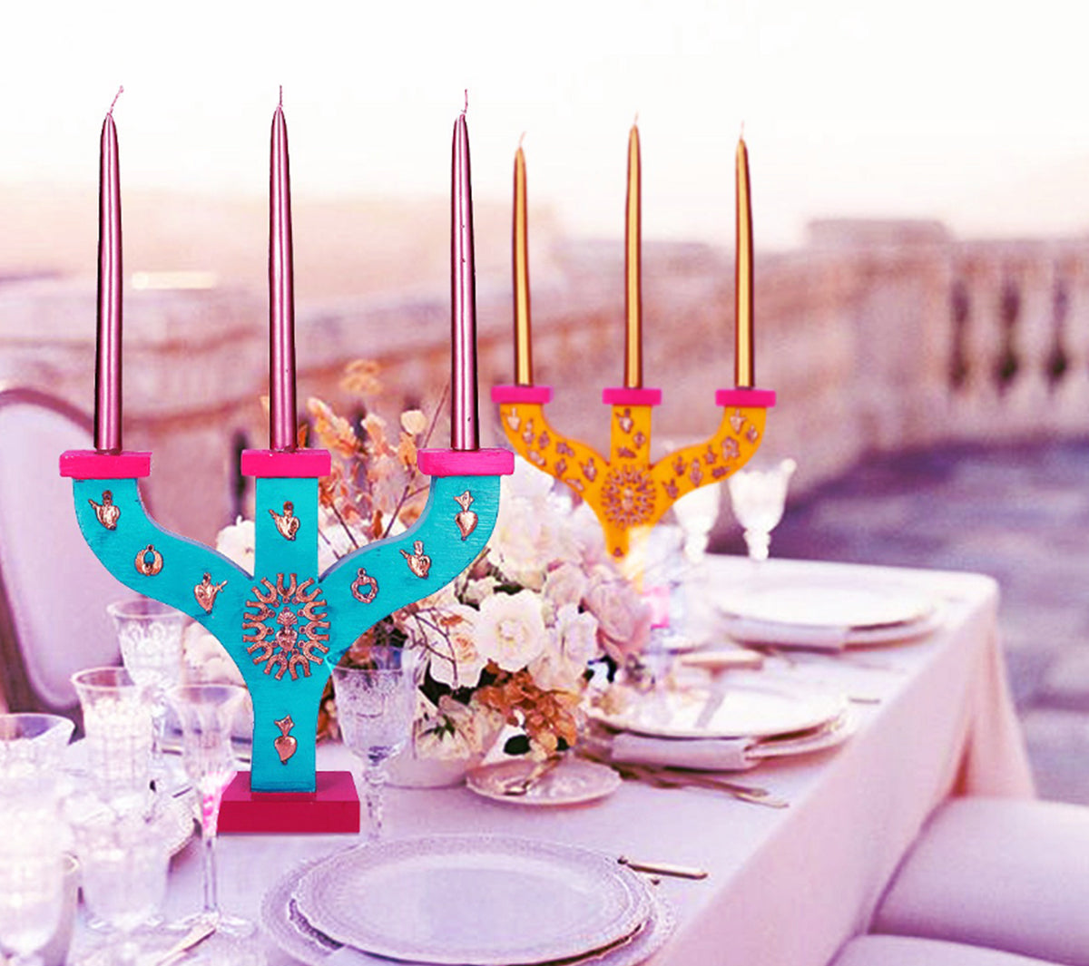 Pink Pampas - Primitivo Chandelier - Taninihome.com