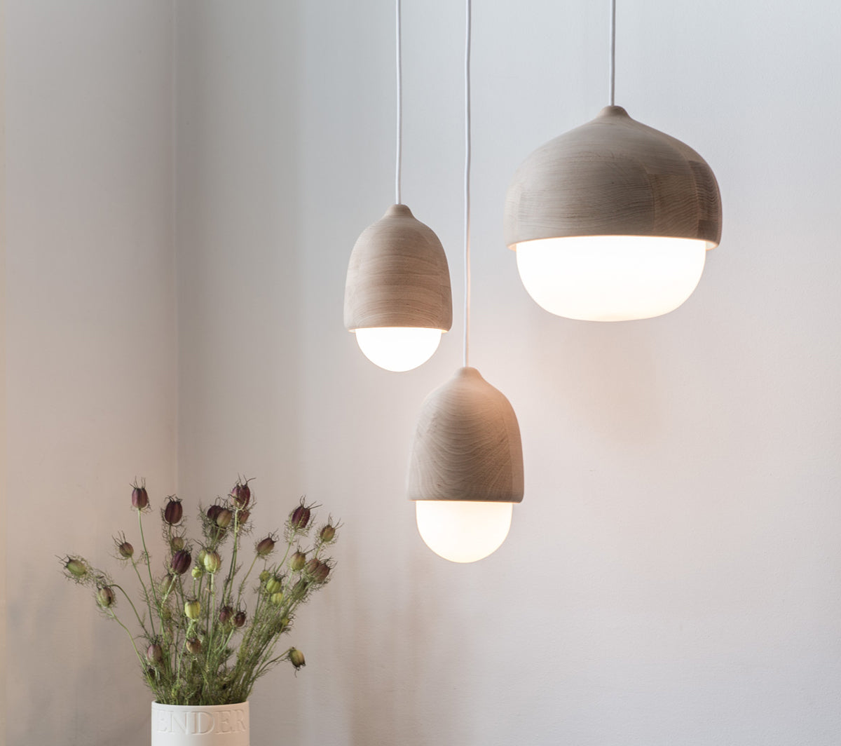 Mater - Terho Pendant Lamp Large matt lacquered - Taninihome.com