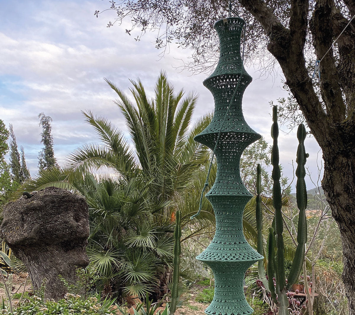 Elpelut - Fishermanslamp Multicolor Ocre/Mandel/Cognac 6-rings - Taninihome.com