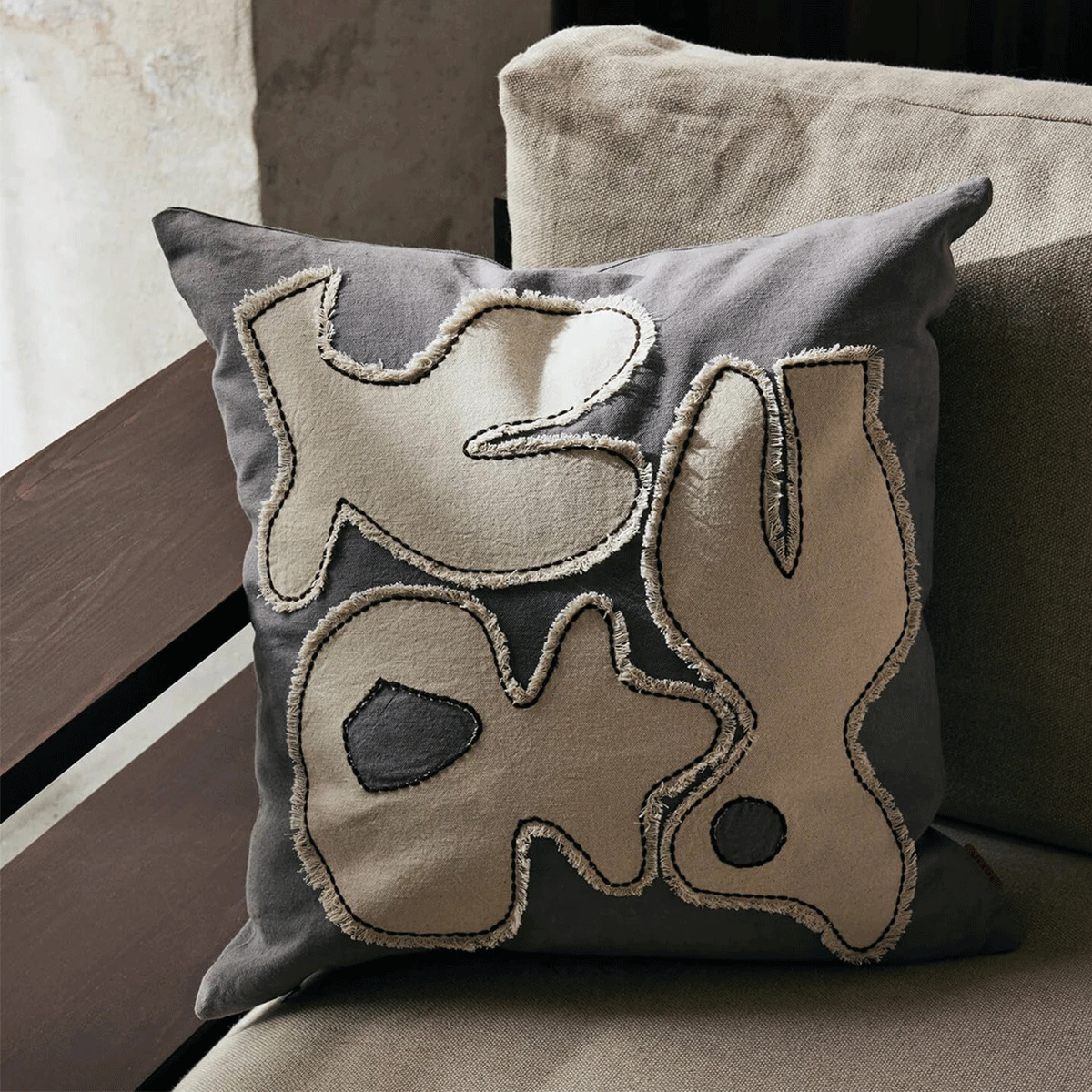 Ferm Living - Figure Cushion Beige - Taninihome.com
