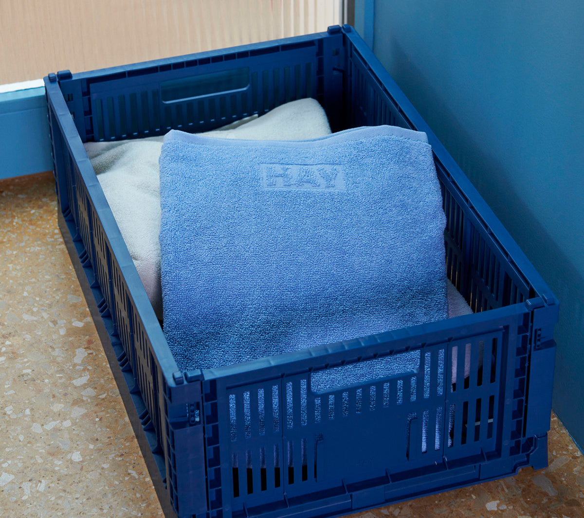 Hay - Mono hand towel sky blue - Taninihome.com