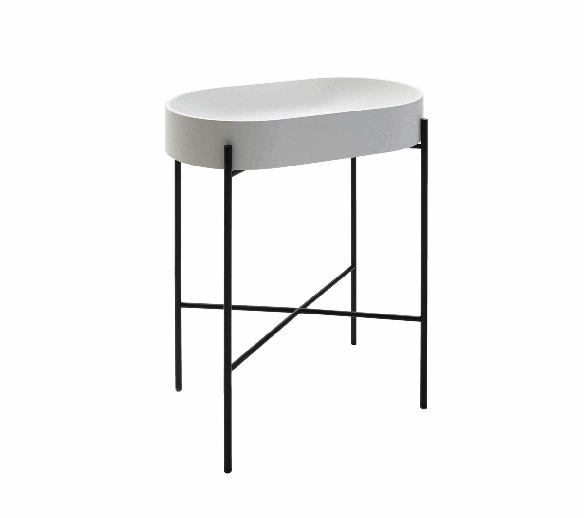 Ex.t - Stand Oval console Nero - Taninihome.com