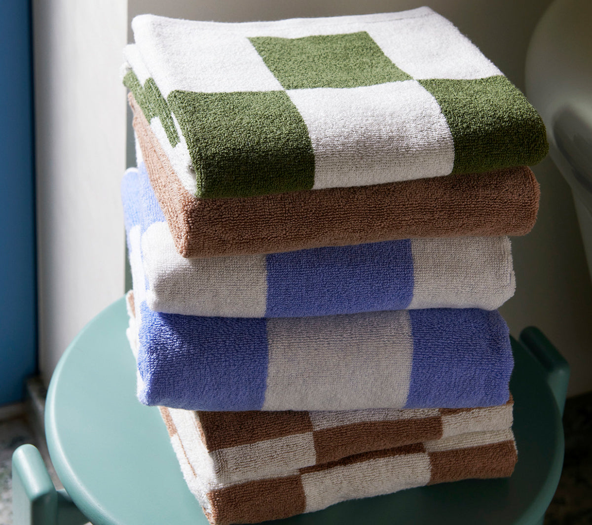 Hay - Check Wash Cloth - Taninihome.com