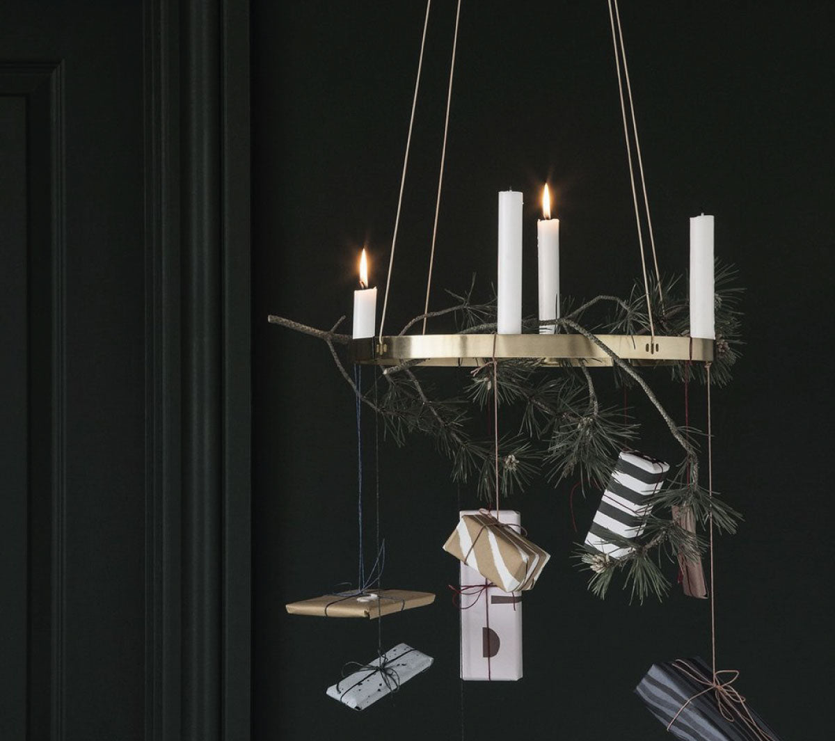 Ferm Living - Candle Holder Circle - Brass - Taninihome.com