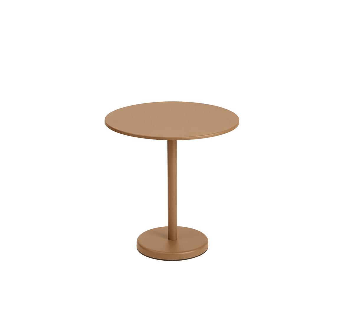 Muuto - Linear Steel Café Table round burnt orange - Taninihome.com