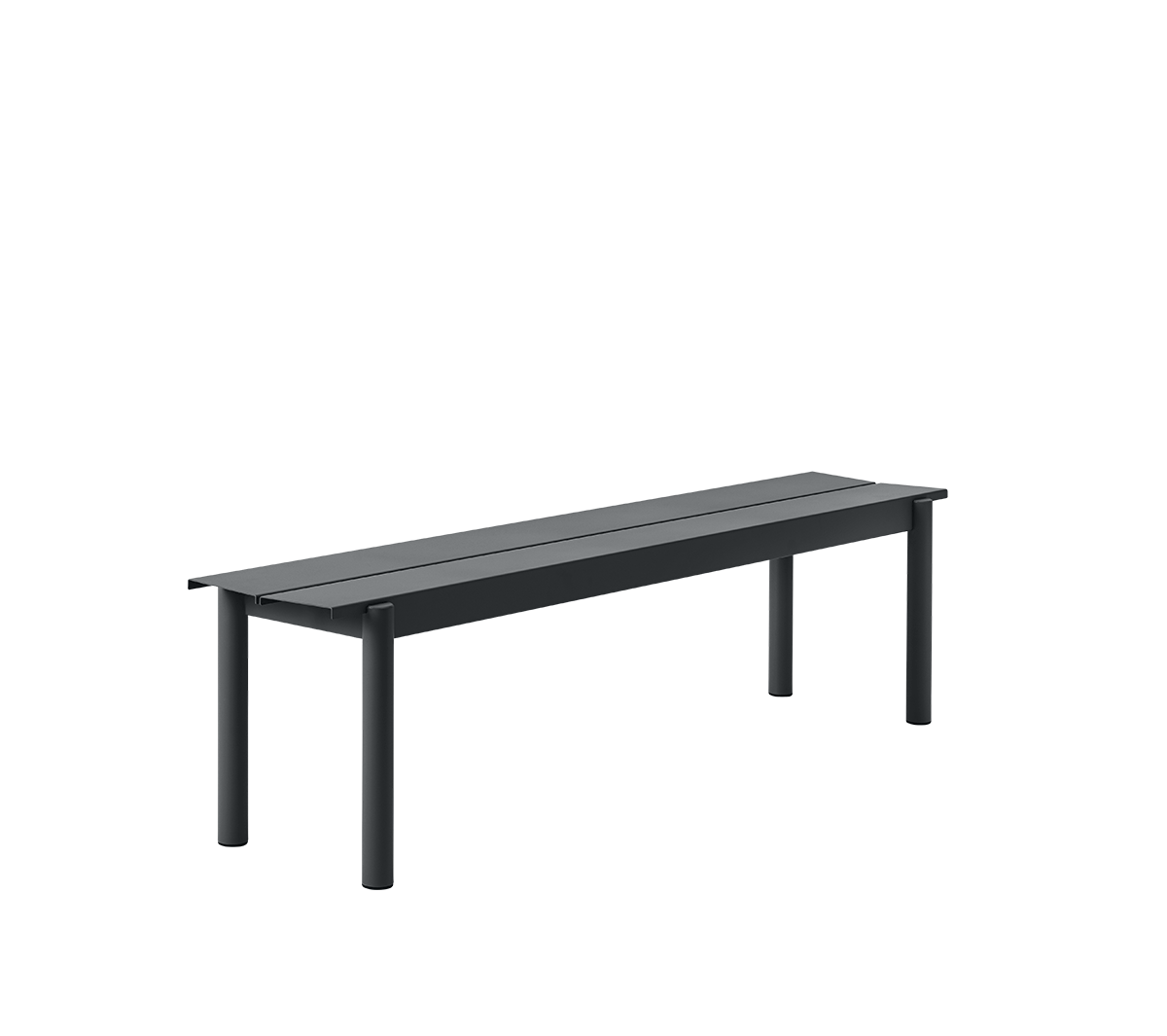 Muuto - Linear Steel Bench 170 anthracite black - Taninihome.com