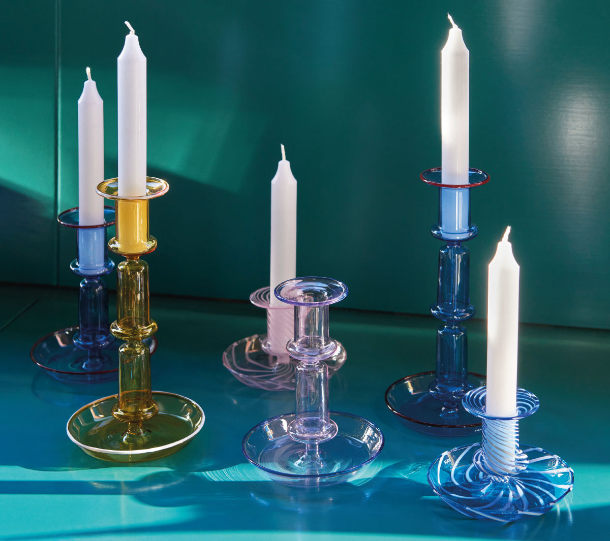 Hay - Flare Tall Rainbow pink green yellow - Taninihome.com