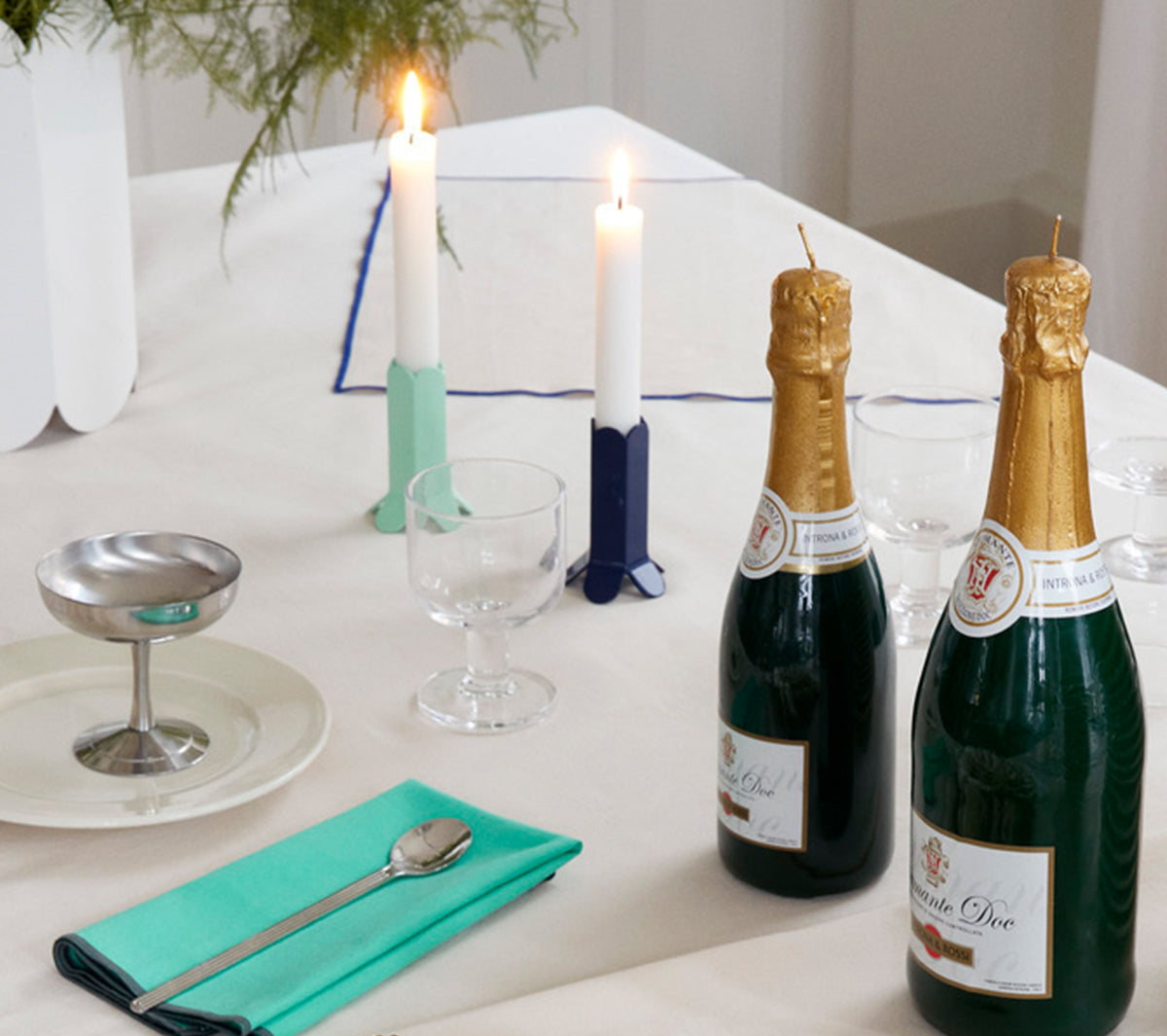 Hay - Arcs Candleholder mint - Taninihome.com