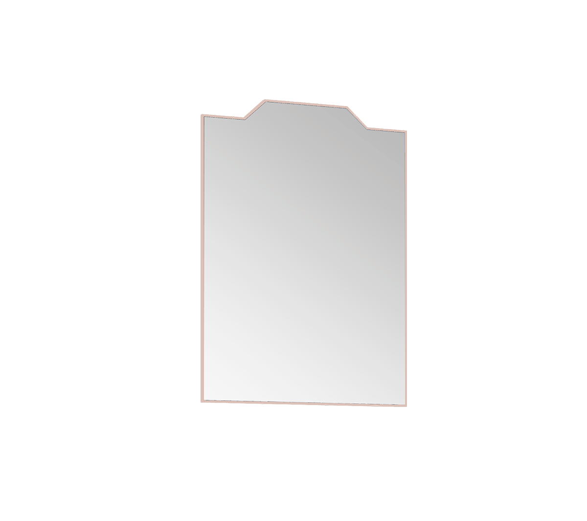 Ex.t - Frieze specchio con cornice in legno Rosa - Taninihome.com