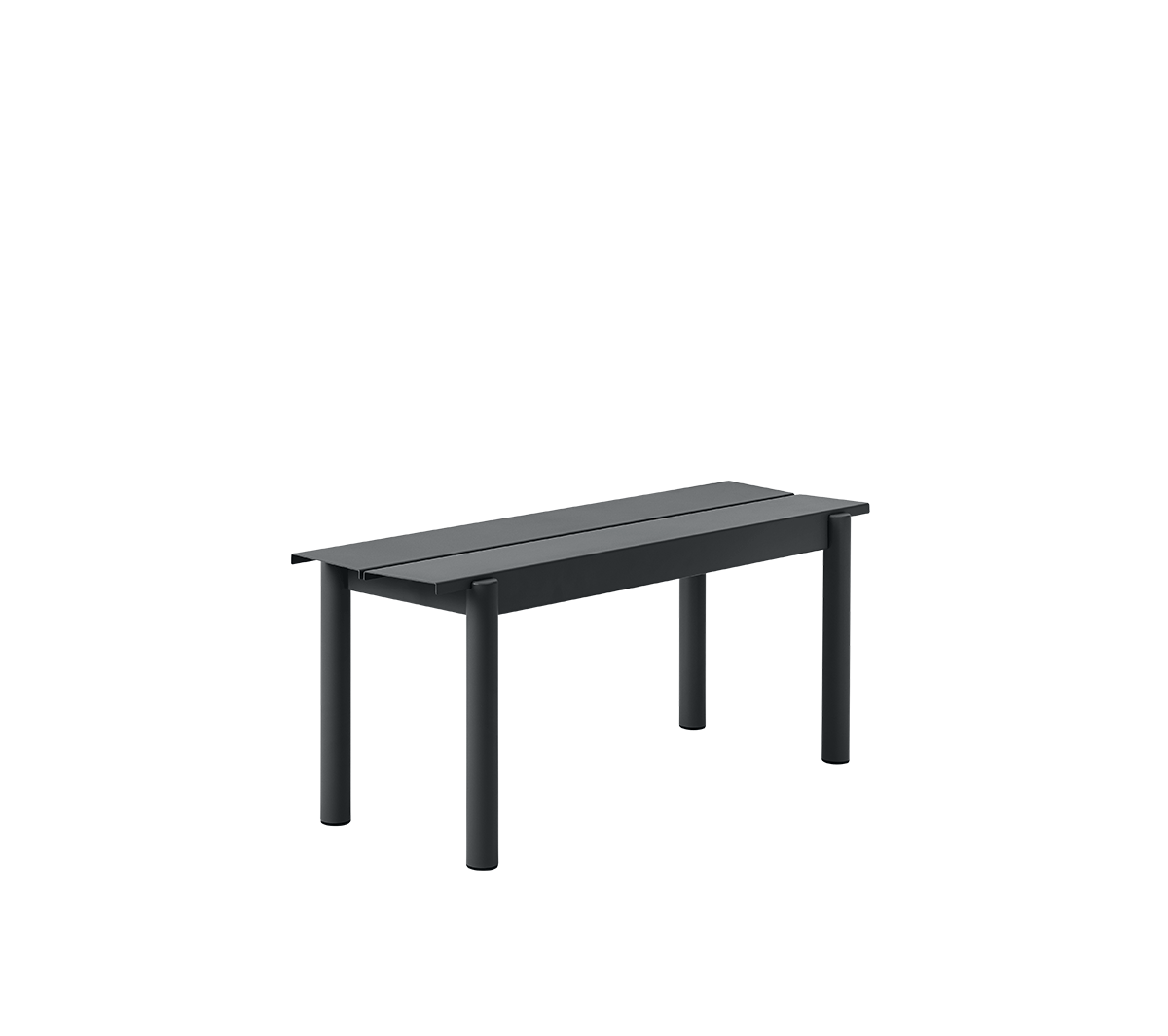 Muuto - Linear Steel Bench 110 anthracite black - Taninihome.com