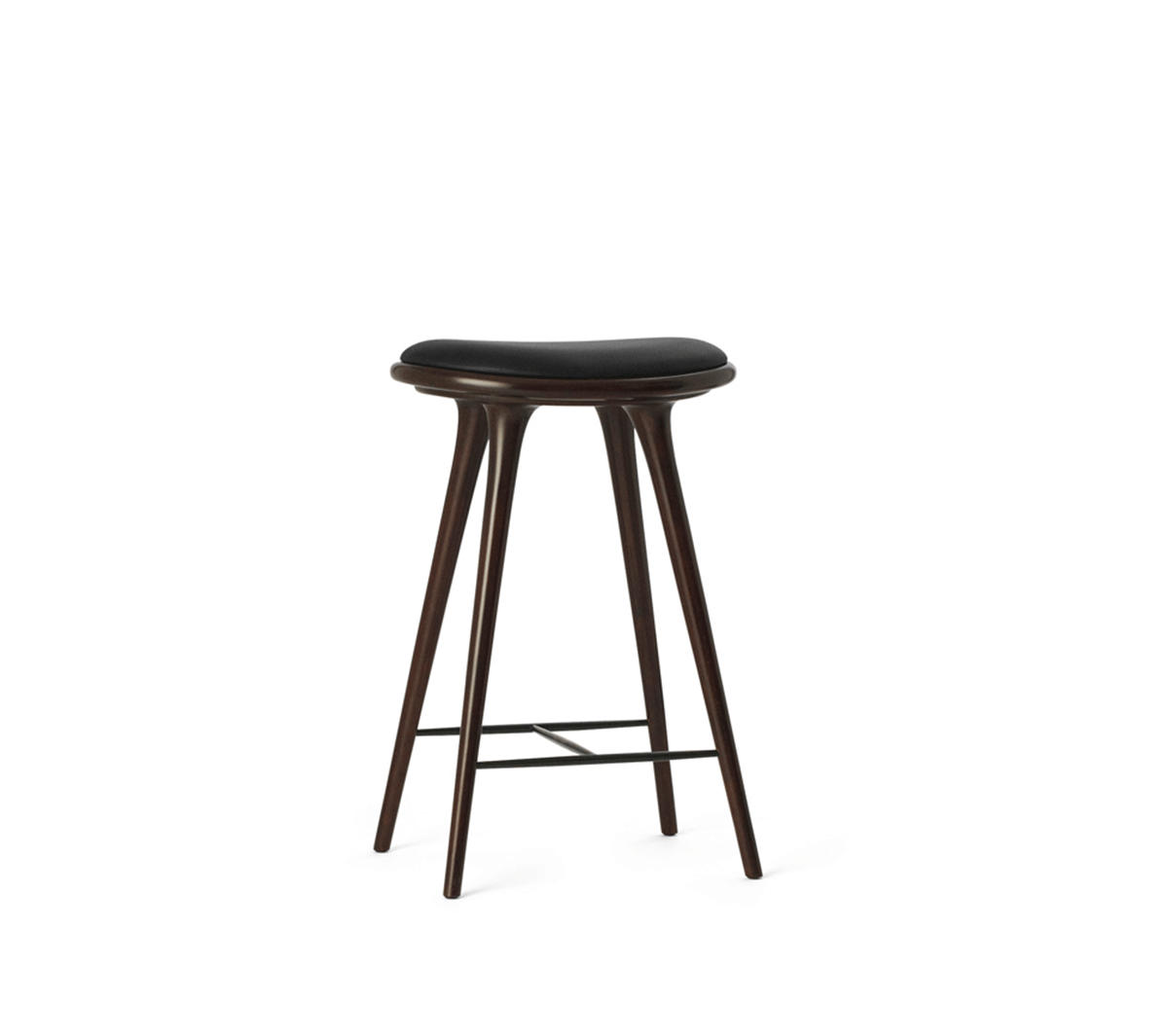 Mater - High Stool H. 69 cm Faggio tinto scuro - Taninihome.com