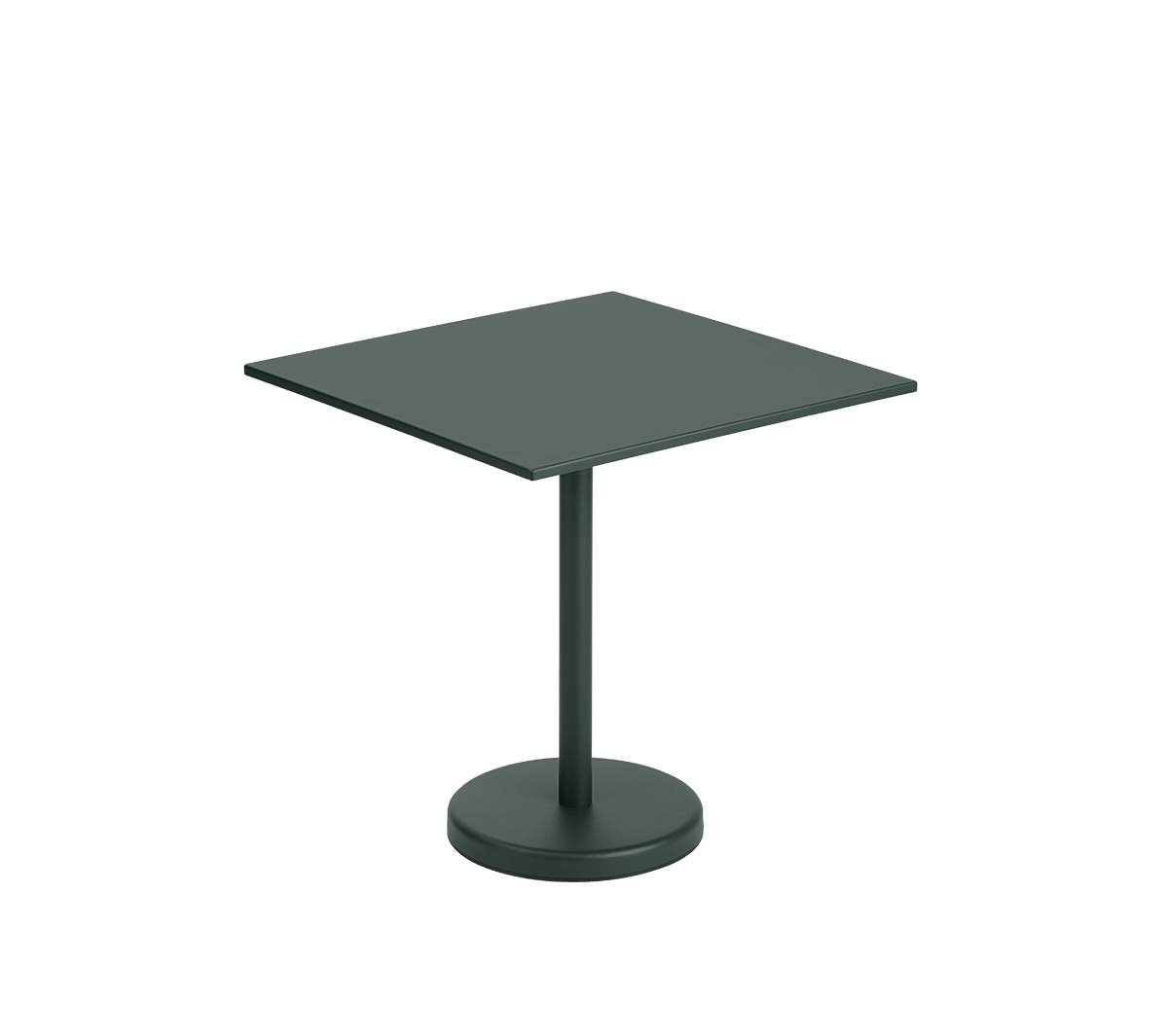 Muuto - Linear Steel Café Table dark green - Taninihome.com