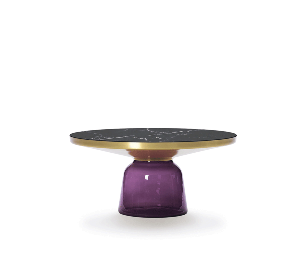 Classicon - Bell Coffee Table Viola Nero Marquinia - Taninihome.com