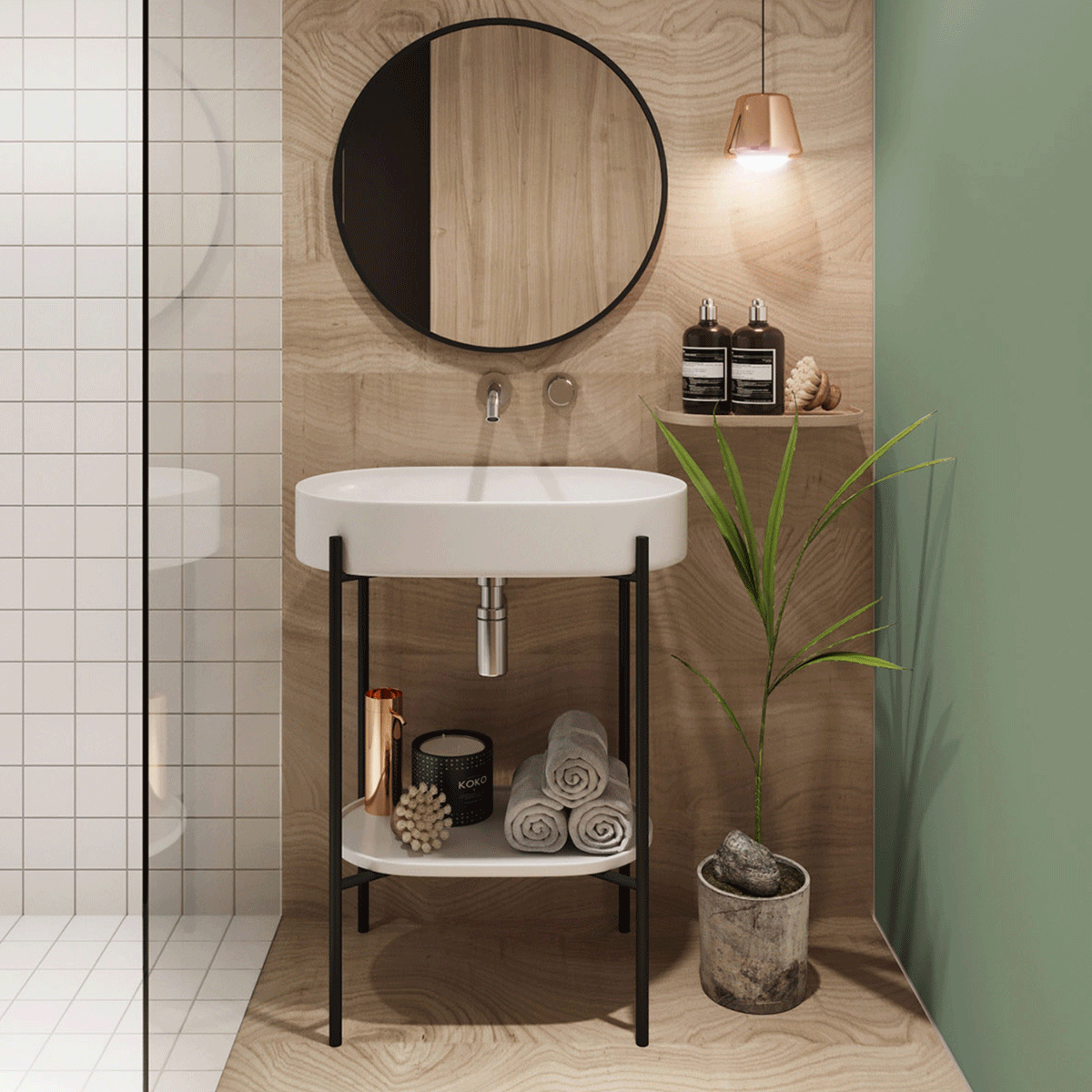 Ex.t - Stand Oval console - Taninihome.com