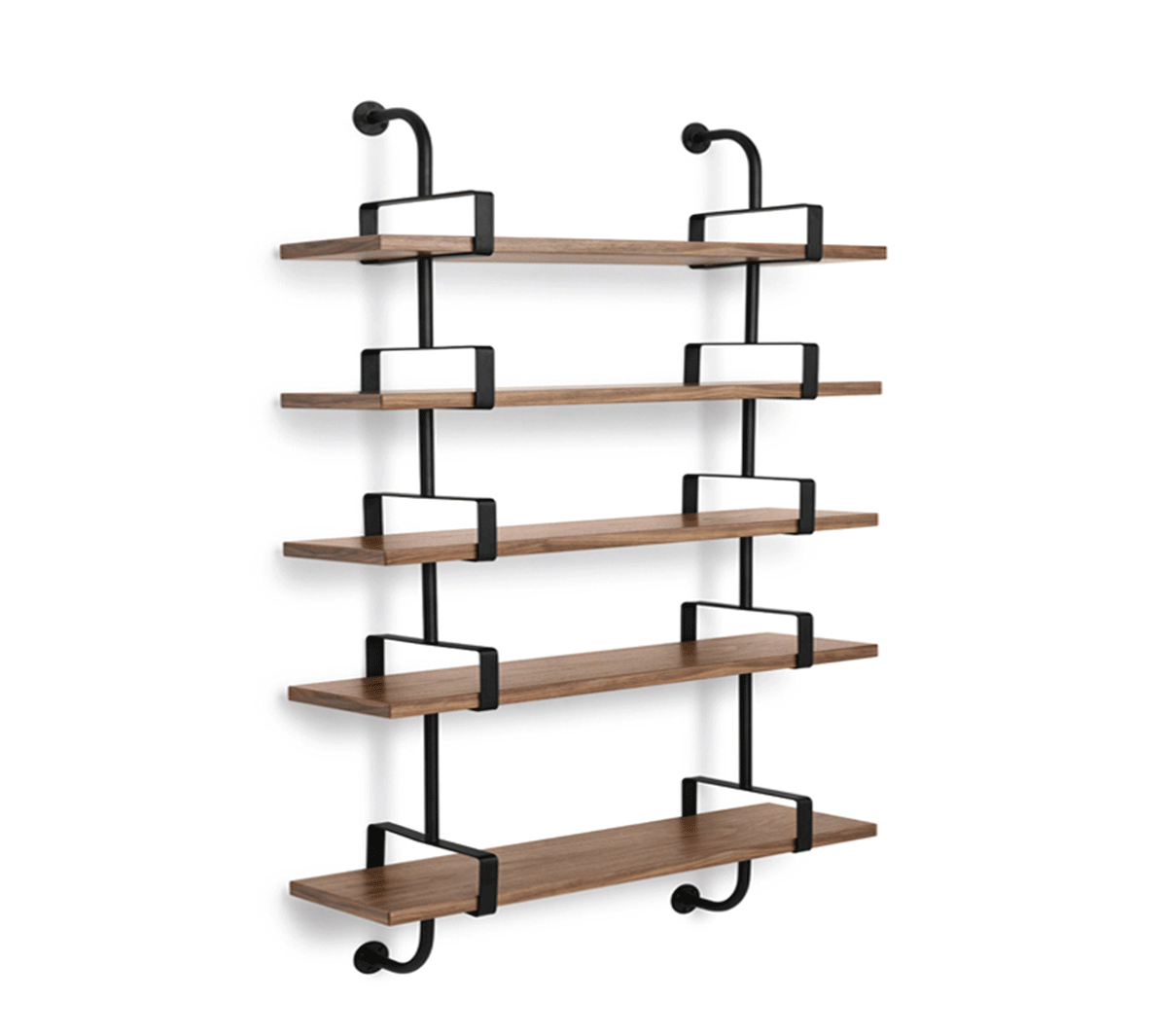 Gubi - Démon Shelf L.155 cm 5 mensole Marrone Scuro - Taninihome.com