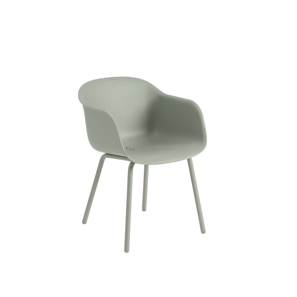Muuto - Fiber Outdoor Armhair Verde chiaro - Taninihome.com
