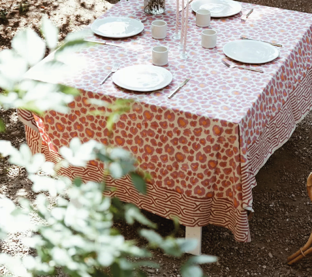 Doing Goods - Pink Leopard Throw - Taninihome.com