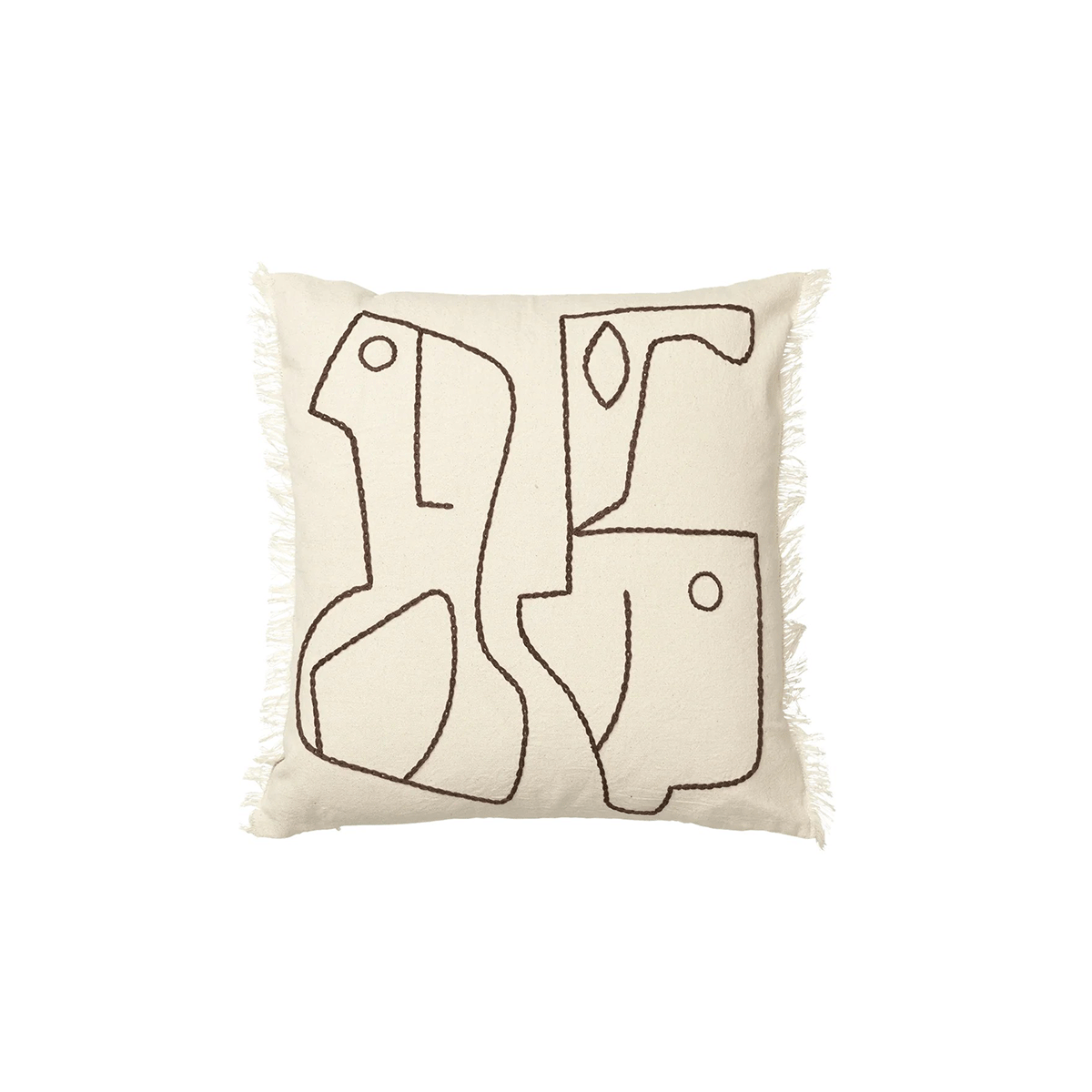 Ferm Living - Figure Cushion Grigio - Taninihome.com
