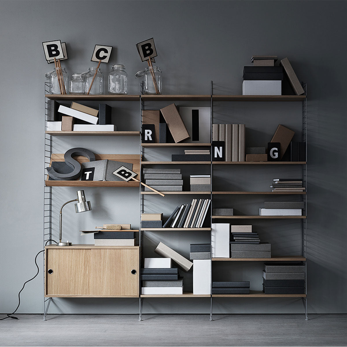 String - Composizione Studio Oak - Taninihome.com
