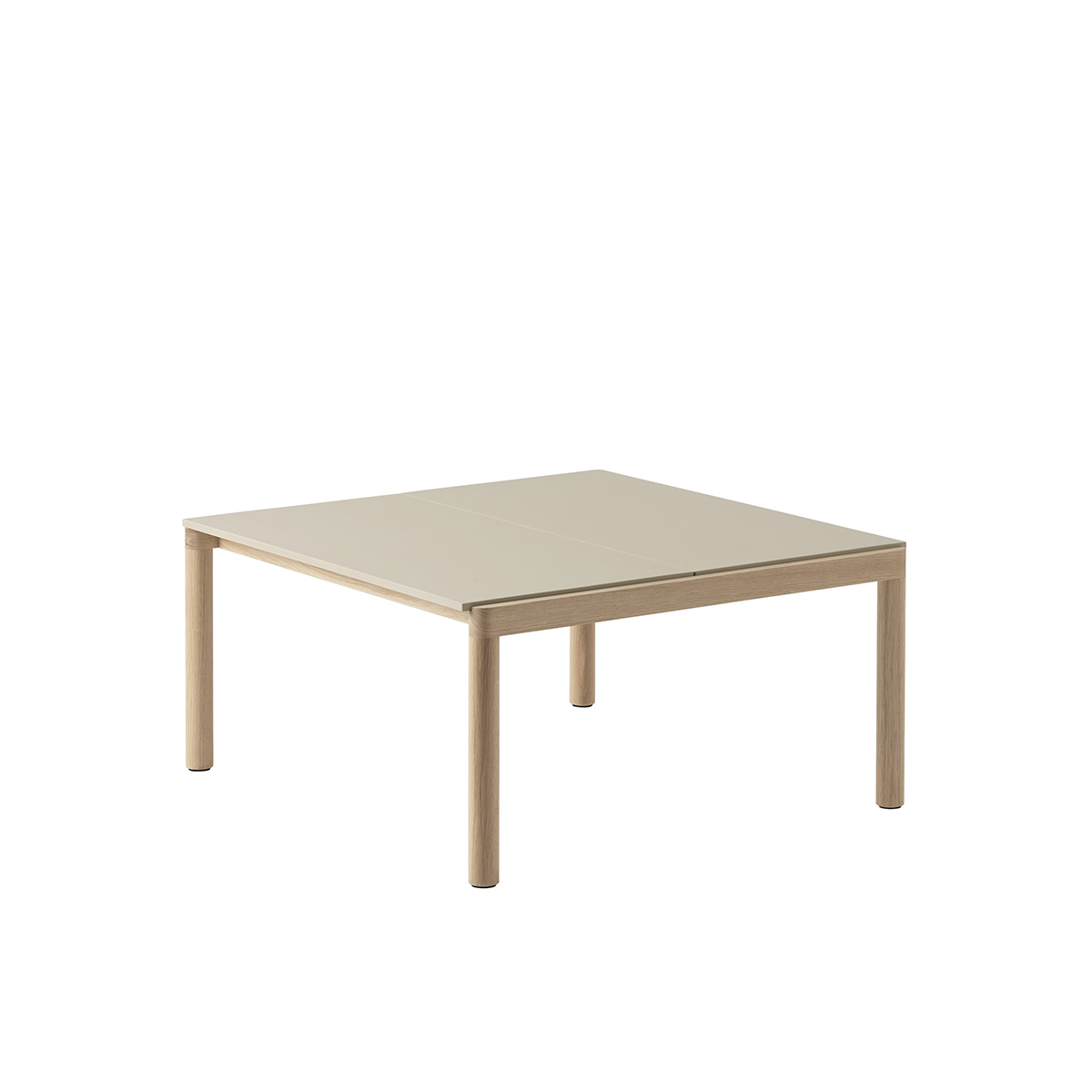 Muuto - Couple Coffee Table 2 Plain - Sand/Oak - Taninihome.com