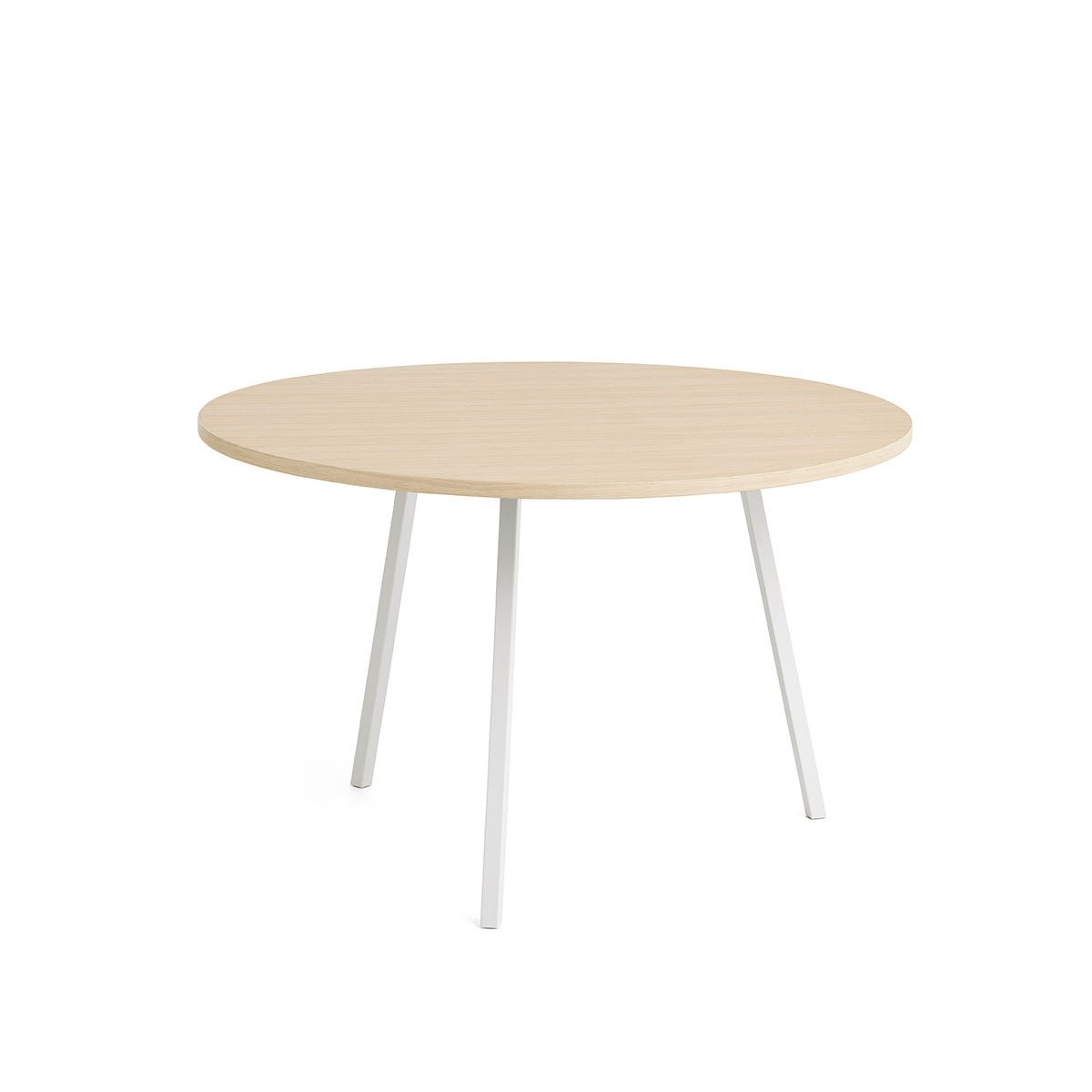 Hay - Loop Stand Table Round Ø120 cm Rovere Bianco - Taninihome.com